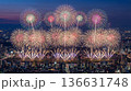 花火大会　夜景　夏祭り 136631748