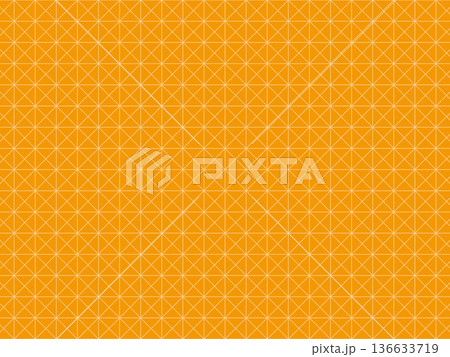 オレンジ色の斜方眼の背景 136633719