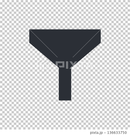 Simple UI icon for filters - Display of filtering function Simple UI icon for filters - Display of filtering function 136633750