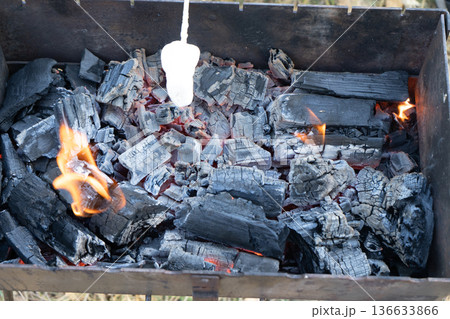 Fire coals firewood Fire coals firewood 136633866