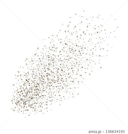 Dust powder scattered, dark paint particles, sand splash, vector realistic dusty overlay texture, ground spices splatter Dust powder scattered, dark paint particles, sand splash, vector realistic dusty overlay texture, ground spices splatter 136634193