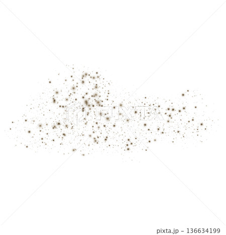 Dust powder, crumbly sand particles, vector realistic dusty overlay texture, sand splash effect, ground spices splatter Dust powder, crumbly sand particles, vector realistic dusty overlay texture, sand splash effect, ground spices splatter 136634199