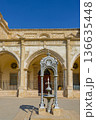 Ornate cast-iron memorial before Saint Joseph Maronite Church in Larnaca, Cyprus 136635448