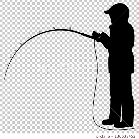 船で釣りをする人 136635452