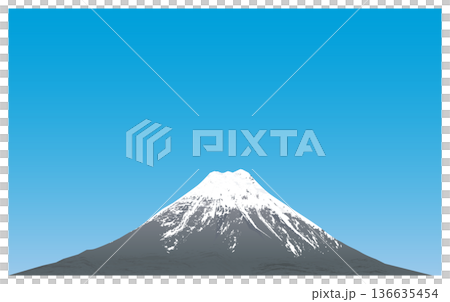 藍天和富士山 藍天和富士山 136635454