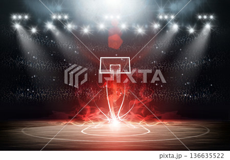 Basketball arena Basketball arena 136635522