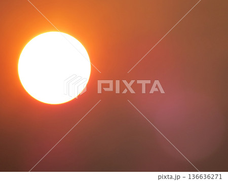 Hot sun causing global warming, heat wave and climate change Hot sun causing global warming, heat wave and climate change 136636271