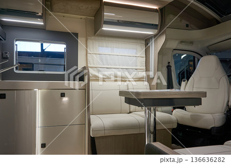 Interior of a camper van Interior of a camper van 136636282