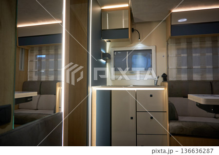 Interior of a camper van Interior of a camper van 136636287