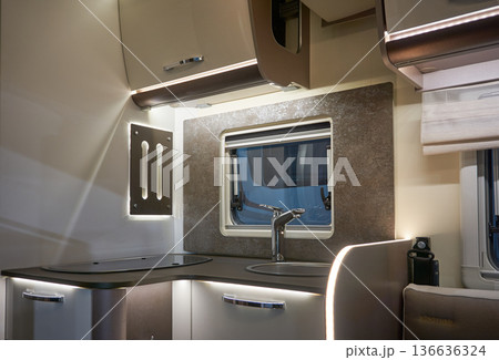 Interior of a camper van Interior of a camper van 136636324