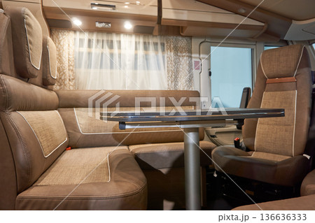 Interior of a camper van Interior of a camper van 136636333