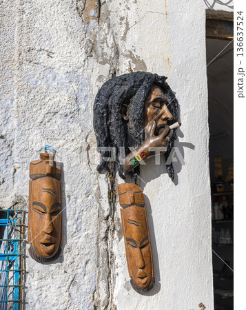 Hammamet, Tunisia - Dec 29, 2025: Timeless Echoes in the Winter Medina 136637524