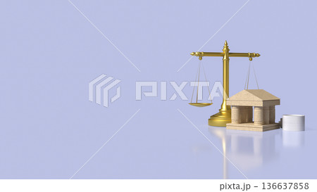Banking Law and Financial Justice Concept 3d render. Banking Law and Financial Justice Concept 3d render. 136637858