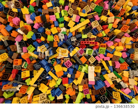 Colorful Bricks Spread Out In Explosive Pattern Suitable For Engaging Backgrounds And Commercial Projects Colorful Bricks Spread Out In Explosive Pattern Suitable For Engaging Backgrounds And Commercial Projects 136638530
