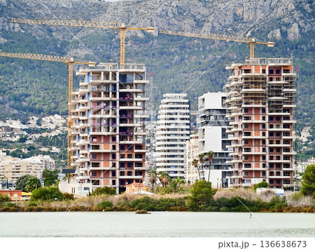 Seaside Skyline Evolving With New Towers Amidst Scaffolding And Urban Revitalization Efforts Seaside Skyline Evolving With New Towers Amidst Scaffolding And Urban Revitalization Efforts 136638673