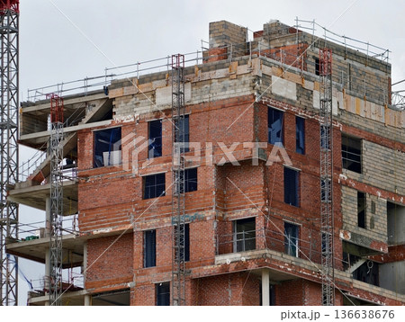 Construction Details Reveal City Style, Closeup Of Urban Building Process Showing Materials And Craftsmanship 136638676