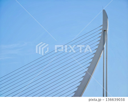 Elegant Tensioned Cable Architecture, Engineering Focus On Pure Aesthetic For Infrastructure Projects Elegant Tensioned Cable Architecture, Engineering Focus On Pure Aesthetic For Infrastructure Projects 136639038
