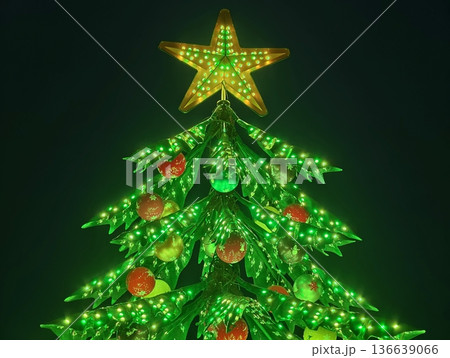 Traditional Holiday Tree Adornments, Vintageinspired Seasonal Display With Lights And Festive Decorations Traditional Holiday Tree Adornments, Vintageinspired Seasonal Display With Lights And Festive Decorations 136639066