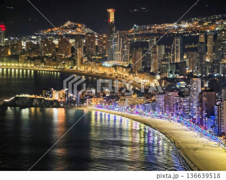 Nighttime Harbor View Showcasing Shimmering Bridge Lights And Tranquil Water Reflections Beneath City Towers Nighttime Harbor View Showcasing Shimmering Bridge Lights And Tranquil Water Reflections Beneath City Towers 136639518
