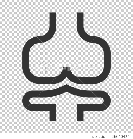 膠原病 リウマチ科 アイコン(シンプル・線画・モノクロ) 膠原病 リウマチ科 アイコン(シンプル・線画・モノクロ) 136640424