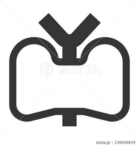 内分泌内科 アイコン(シンプル・線画・モノクロ) 内分泌内科 アイコン(シンプル・線画・モノクロ) 136640634