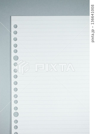 line paper texture on grey background, blank sheet notebook line paper texture on grey background, blank sheet notebook 136641008