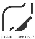 消化器外科　アイコン（シンプル・線画・モノクロ） 136641047