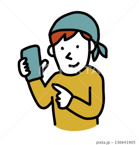 Skilled trades avatar 専門職のイラストアバター 136641905