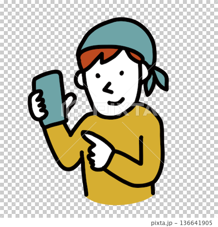 Skilled trades avatar 専門職のイラストアバター 136641905