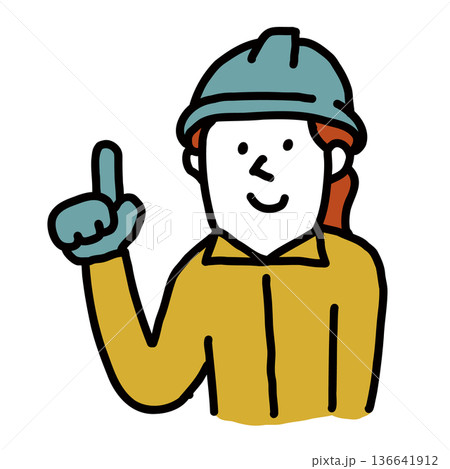 Skilled trades avatar 専門職のイラストアバター 136641912