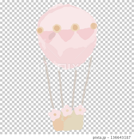 Watercolor kids illustration material for kindergartens, nurseries, and pediatrics | Balloon illustration Watercolor kids illustration material for kindergartens, nurseries, and pediatrics | Balloon illustration 136643187