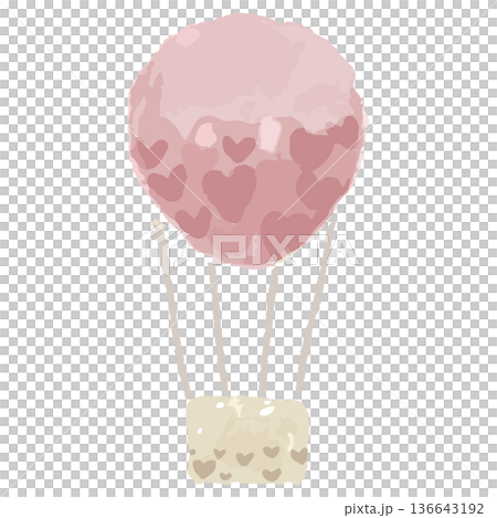 適用於幼兒園、托兒所和兒科的水彩兒童插畫素材 | 氣球插畫 136643192