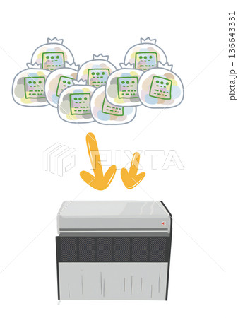 ゴミ集積 ゴミ集積 136643331