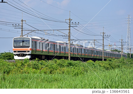 武蔵野線 東川口-東浦和 JR東日本 209系 M71編成(幕張) 武蔵野線 東川口-東浦和 JR東日本 209系 M71編成(幕張) 136643561