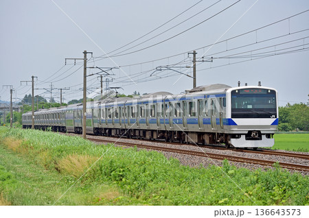 常磐線　岩間ー羽鳥　JR東日本　E531系　K404編成（勝田） 136643573