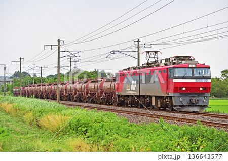 常磐線　岩間ー羽鳥　JR貨物　EH500-901（仙台） 136643577