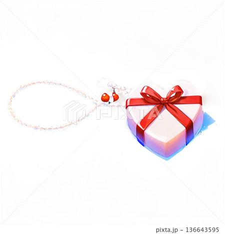 ホワイトデー、お菓子、マカロン、バレンタインデーのお返し、透過、ギフトボックス、ギフト、スイーツ 136643595