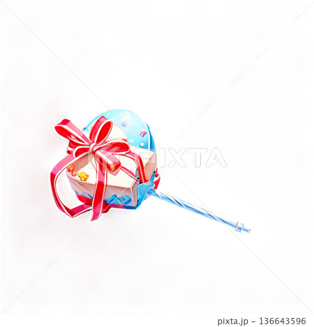 ホワイトデー、お菓子、マカロン、バレンタインデーのお返し、透過、ギフトボックス、ギフト、スイーツ 136643596