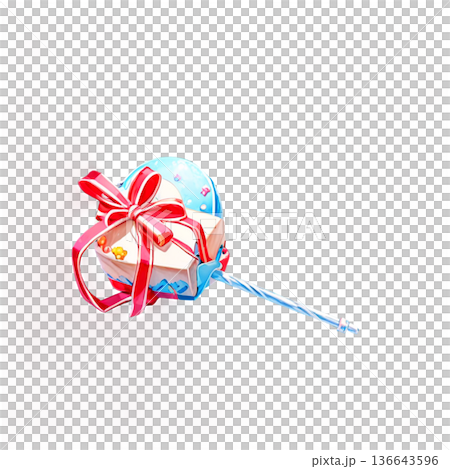 ホワイトデー、お菓子、マカロン、バレンタインデーのお返し、透過、ギフトボックス、ギフト、スイーツ 136643596