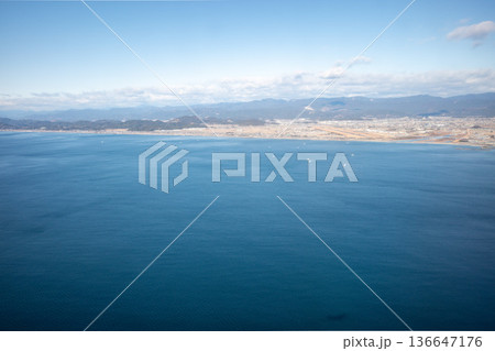 高知龍馬空港付近飛行機からの上空写真 136647176