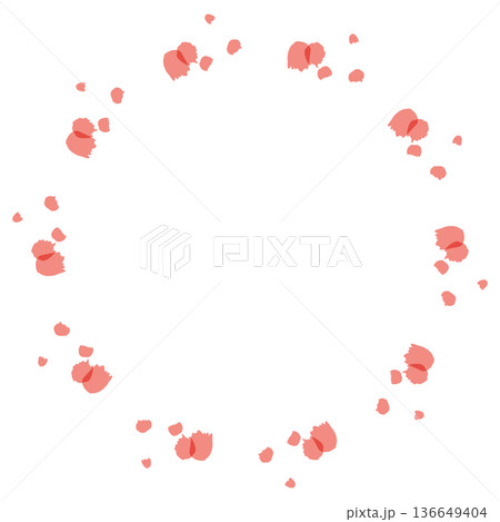 母の日のための 透け感カーネーションシリーズ｜カーネーションのリース 136649404