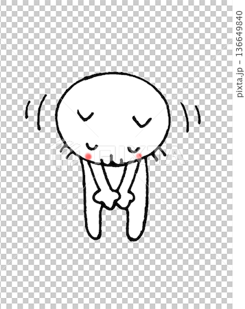 Illustration of a cute cat bowing, illustration of a cat bowing, illustration of a cat making a request Illustration of a cute cat bowing, illustration of a cat bowing, illustration of a cat making a request 136649840