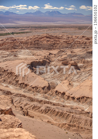 Volcanoes in the Atacama Desert in Chile. 136650102