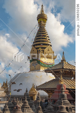 Buddhist stupa in Kathmandu Buddhist stupa in Kathmandu 136650196