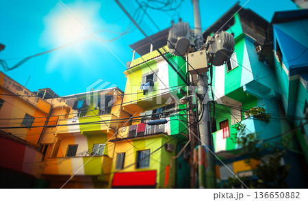 Favela in Rio de Janeiro Favela in Rio de Janeiro 136650882