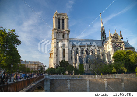 Notre Dame Cathedral in Paris. 136650896