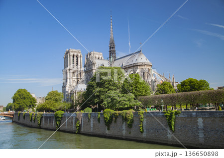 Notre Dame Cathedral in Paris. Notre Dame Cathedral in Paris. 136650898