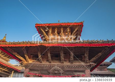 Buddhist architecture in the ancient city of Kathmandu. Nepal. Buddhist architecture in the ancient city of Kathmandu. Nepal. 136650939