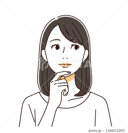 女性・女の子のイラスト素材 136651005