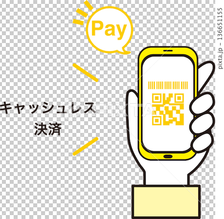 智慧型手機二維碼支付示意圖。無現金支付、電子貨幣支付、智慧會計的圖片。 智慧型手機二維碼支付示意圖。無現金支付、電子貨幣支付、智慧會計的圖片。 136651155